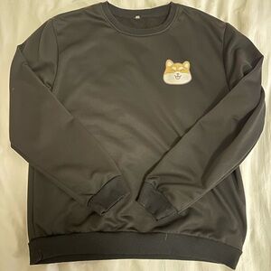 Black Sweatshirt with Dog Patch